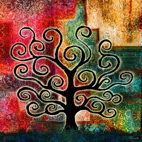 Abstract Art Gallery Tree Of Life Abstract Painting