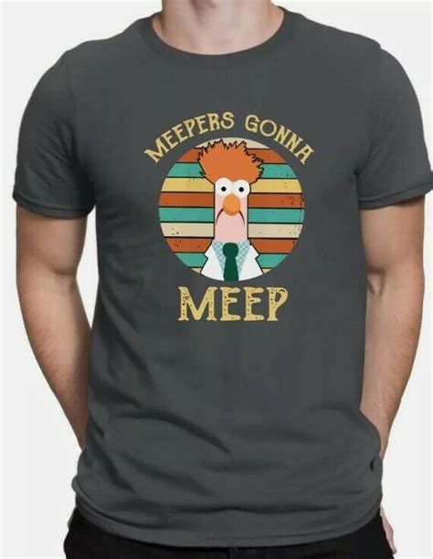 The Muppet Show T Shirt Beaker Meepers Gonna Meep Retro Mens Tee Movie
