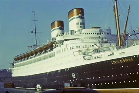 Resting In Nyc Passenger Ship Cargo Liner Beautiful Ocean