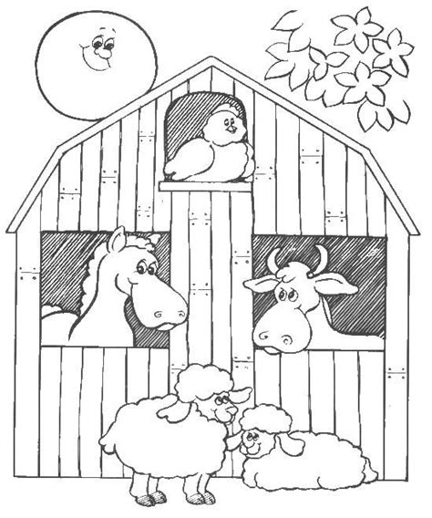 Selecting paint colors can be a fun experience. Big+Red+Barn+Coloring+Pages | barn animals colouring pages ...