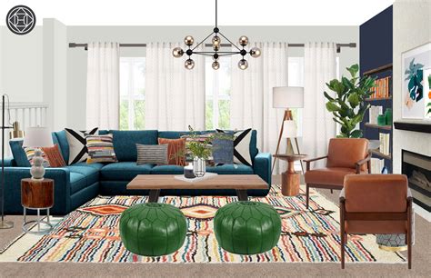 Eclectic Global Midcentury Modern Living Room By Havenly Modern