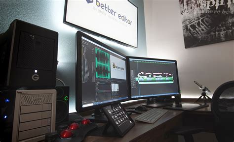 Pro Video Editing Desk Setup Better Editor