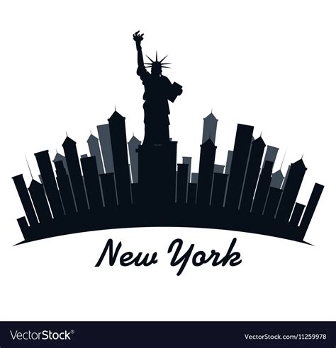 New York City Cityscape Royalty Free Vector Image