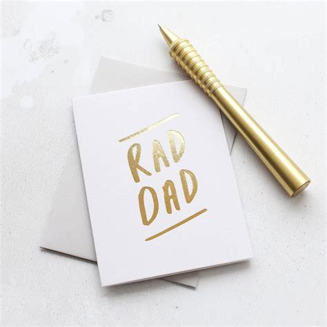 Rad Dad Fathers Day Card By Old English Company