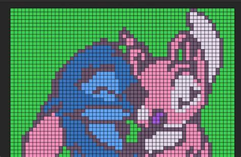 Stitch And Angel Pixel Art