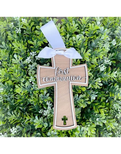 Miche Laser Cut First Communion Cross Ornament Miche Designs And Ts