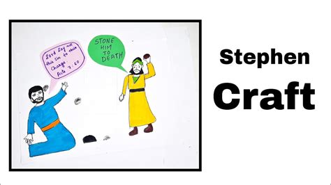 Stephen Stoned To Death Drawing Craft Sundayschoolkidscrafts8655