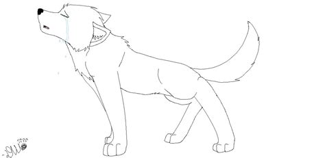 Crying Wolf Lineart Free By Sithdog1 On Deviantart