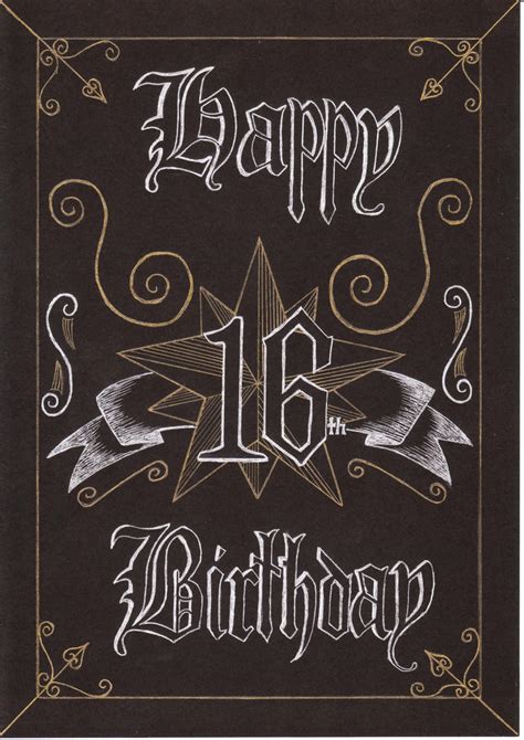 Happy 16th Birthday 16th Birthday Card 16th Birthday Wishes