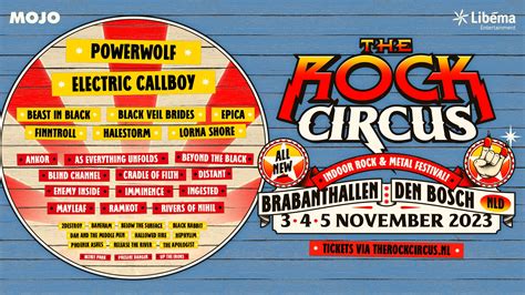 Volledige The Rock Circus Line Up The Rock Circus 3 4 5 November