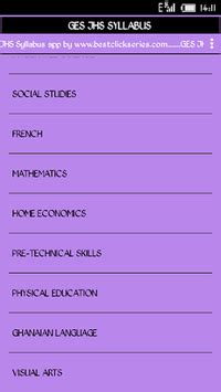 GES JHS Syllabus APK Download For Free