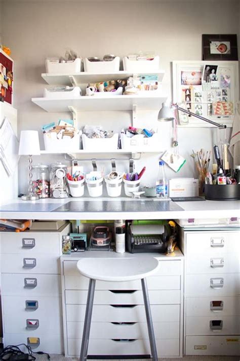 Take a tour of my craft room to get ideas for how to store and organize your craft supplies in a small space with ikea & michaels drawers and cubes. 25 Best IKEA Craft Room Table with Storage Ideas for 2019 ...