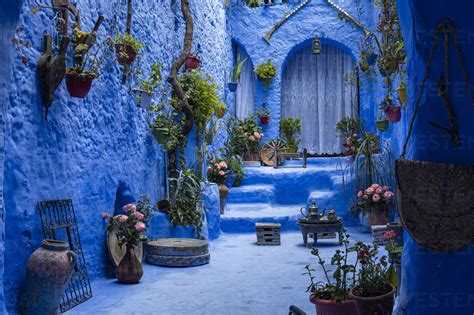 The Blue City Of Chefchaouen Morocco North Africa Africa Stock Photo