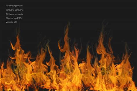 Fire Flames Background Psd File Premium Download