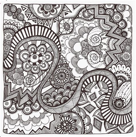 Zentangle Coloring Pages Coloring Home