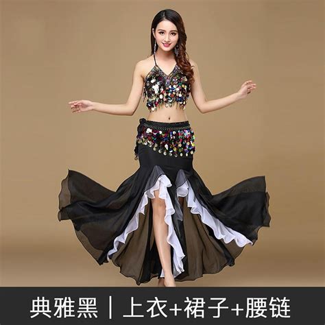 3pcsset Topskirtbelt Belly Dance Costume Bollywood Costume Indian Dress Bellydance Dress