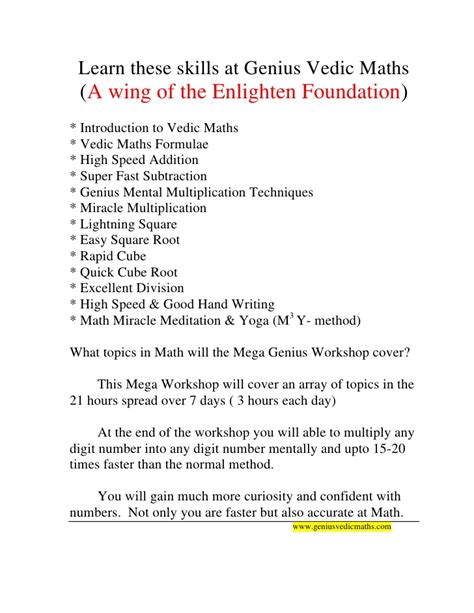 Please find below a range of free books on the subject of vedic mathematics. Vedic Maths For Class 5 Pdf - the latest on pdf book math and how to makeindian vedic science ...