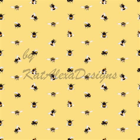 Honey Bee Digital Paper Beehive Seamless Pattern Honey Bee Pattern