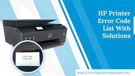 The Full HP Printer Error Code List With Solutions Hp Printer Support