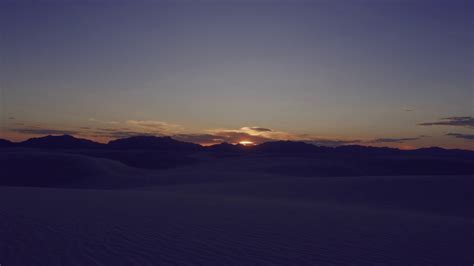 White Sands Sunset In 8k Youtube