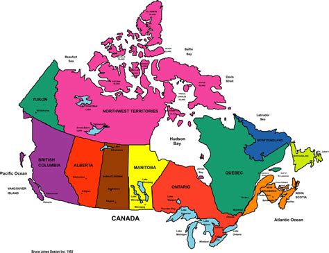 Blank Political Map Of Canada Map
