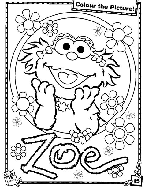 Ilovemy Gfs Sesame Street Coloring Pages