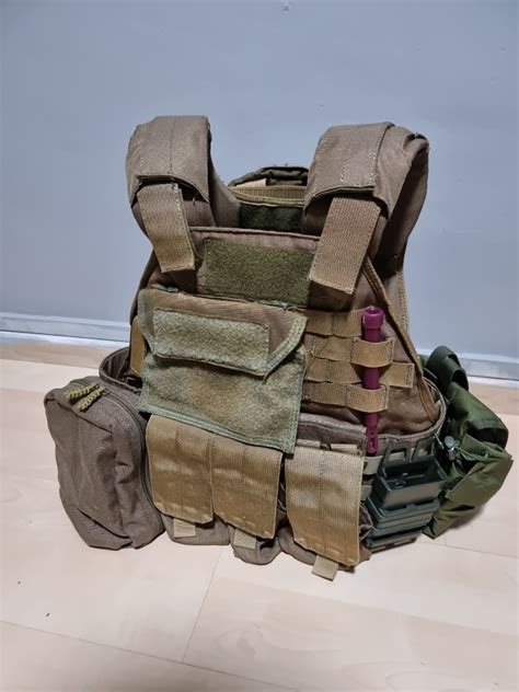 Assaulter Flyye Tmc Coyote Brown Tactical Plate Carrier Vest Map Pack