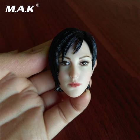 1 6 Scale Ada Wong Head Sculpt With Short Hair Model Toy For 12 Woman Figure Pale Body In