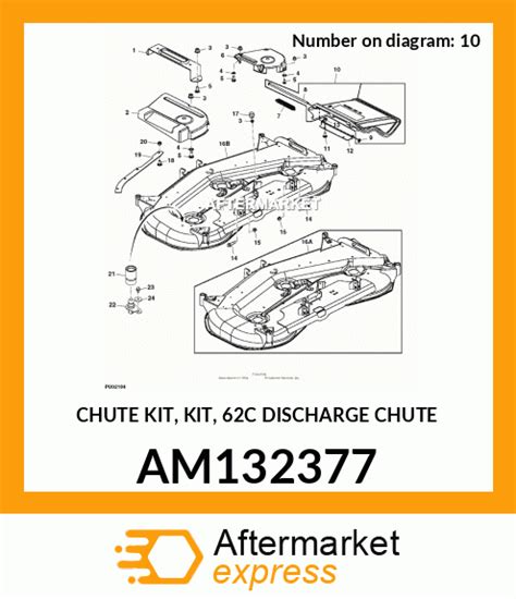 Am132377 Chute Kit Kit 62c Discharge Chute Fits John Deere Price