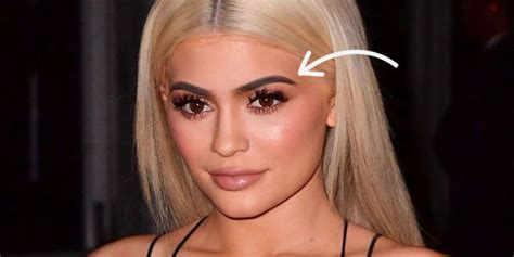 what kylie jenner s brow angle says about her kylie jenner eyebrow shape