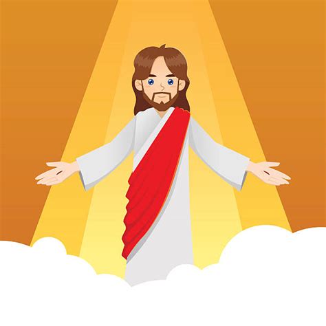 Cartoon Of The Jesus Risen Illustrations Royalty Free Vector Graphics
