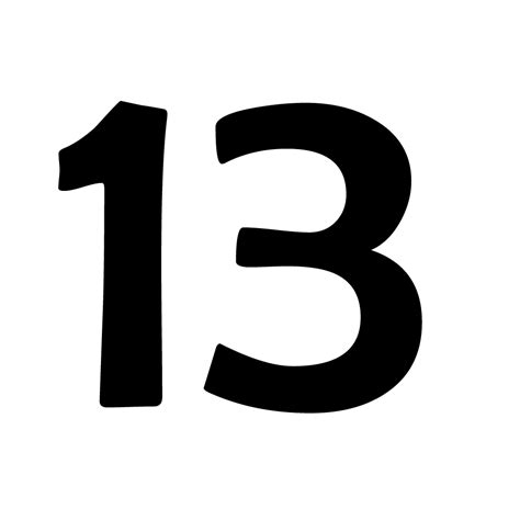 13 Clipart Numbers 13 Free Transparent Png Download Pngkey Images And