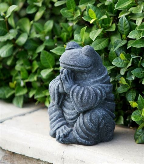 Meditating Frog Garden Statue Sculpture Praying Frog Zen Hugfreedom
