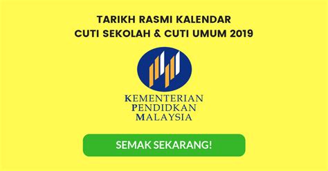 Berikut takwim persekolahan terkini sekolah malaysia. Kalendar Cuti Sekolah & Cuti Umum 2019: Takwim ...
