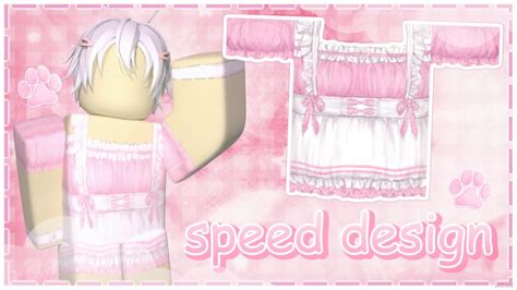 Cute Pink Maid Outfit Roblox Speed Design Youtube