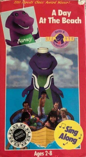 Barney A Day At The Beach Vhs Sing Along Sandy Duncan Rare Vintage My