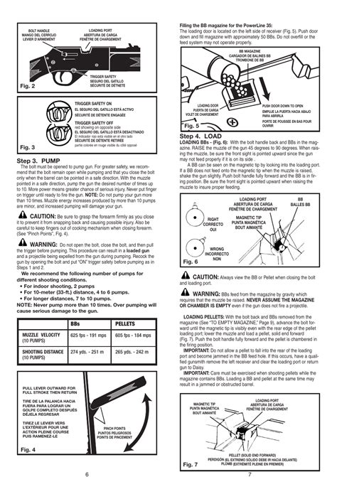 Caution Warning Step 3 Pump Daisy PowerLine 35 User Manual Page
