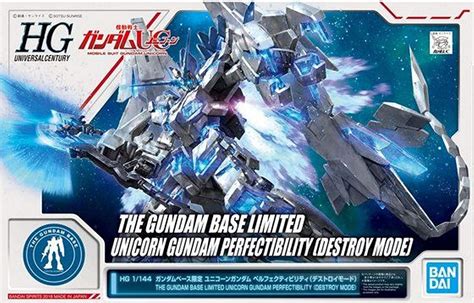 Hg 1144 Gundam Base Limited Unicorn Gundam Perfectibility Destroy Mo