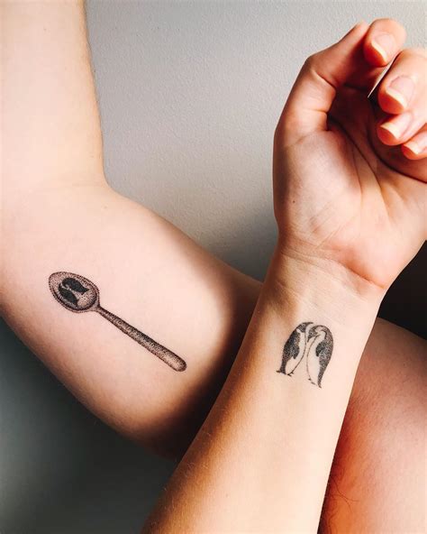 cute matching relationship tattoos