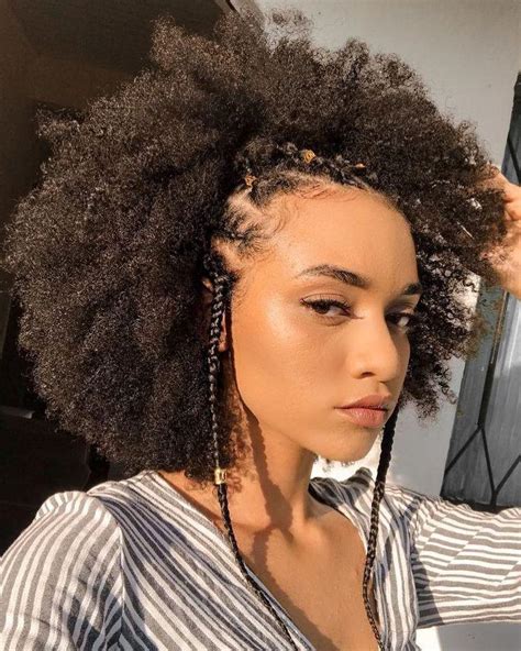 Black Girl Afro Textured Hair Head Hair On Stylevore