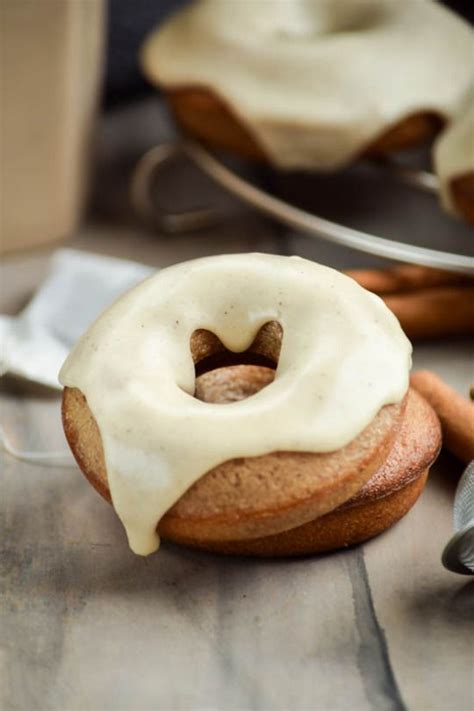 baked chai latte doughnuts and vanilla bean icing full cravings food chai latte baking