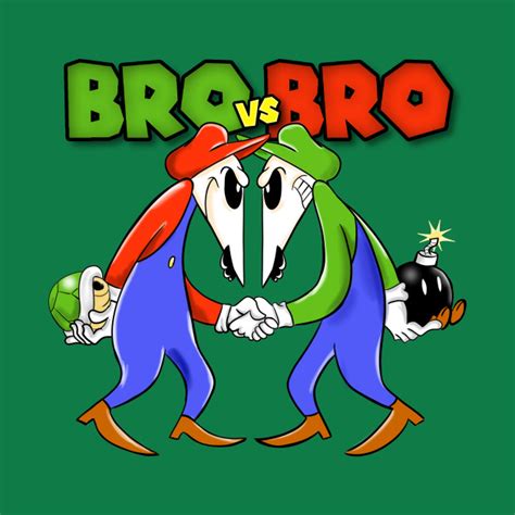 Bro Vs Bro Super Mario Kids T Shirt Teepublic