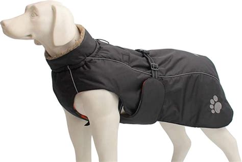 Morezi Dog Coats Waterproof Dog Winter Coat With Padded Fleece Lining