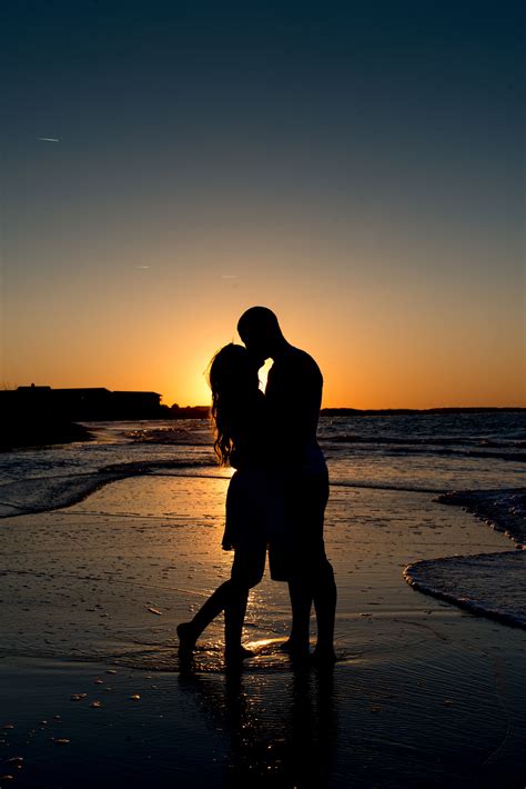 Beach Engagement Photos Sunset Tybee Island Ga Couples Beach