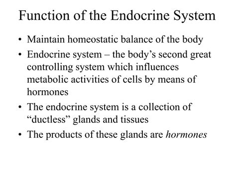 Ppt The Endocrine System Powerpoint Presentation Free Download Id9409032