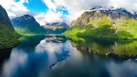 Aerial Footage From Beautiful Nature Norway Shot In 4k