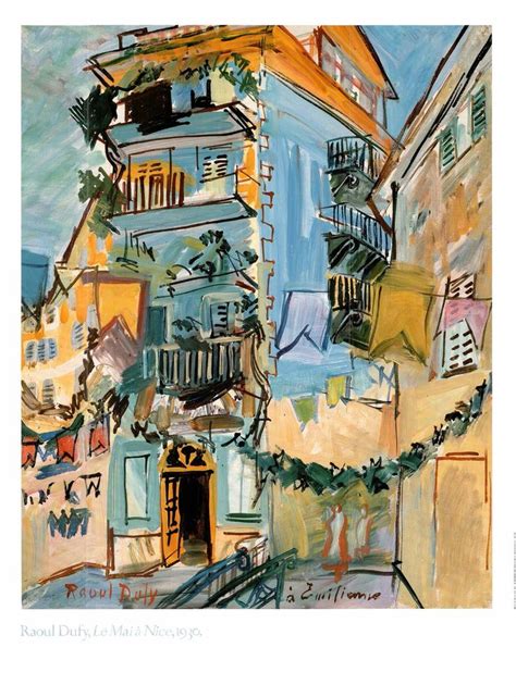 May In Nice 1930 By Raoul Dufy 24 X 32 Inches Art Print Raoul Dufy Painting Raoul