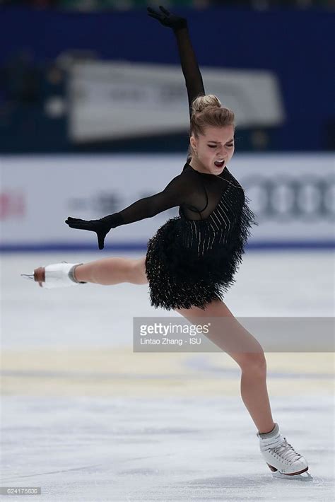 Elena Radionova Of Russia Competes In The Ladies Short Program On Day