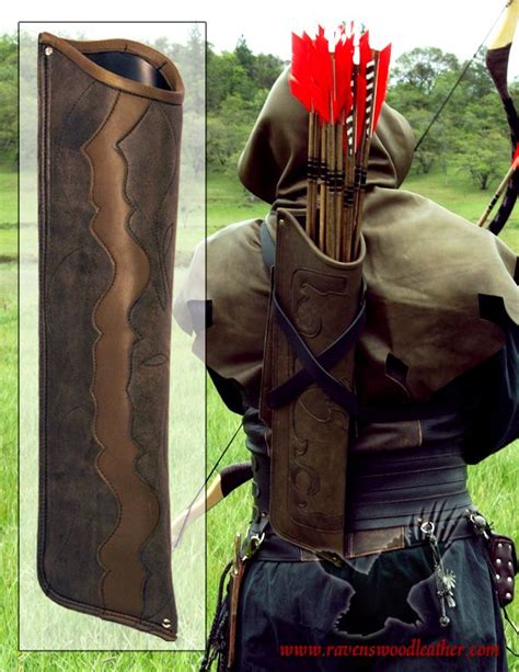Elven Quiver Style Leather Quiver Quiver Archery Bows