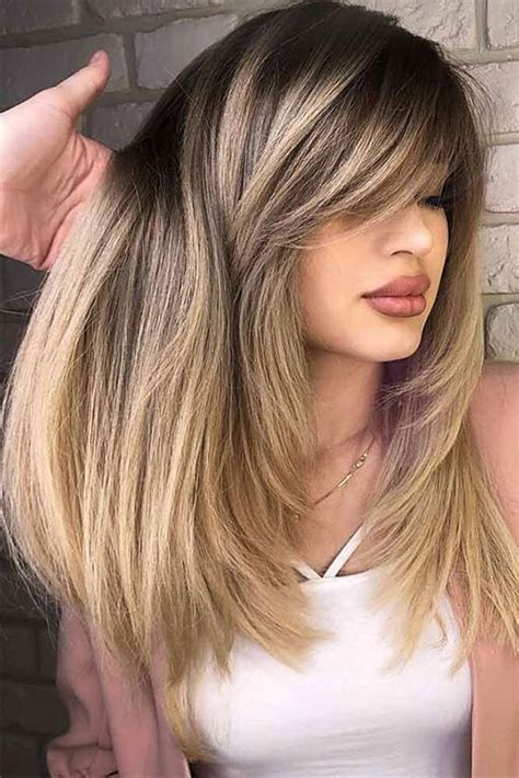 Upgrade the layered haircut with the perfect fringe. Latest 20 Hairstyles with Bangs 2019 | Hairstyles and Haircuts | Lovely-Hairstyles.COM